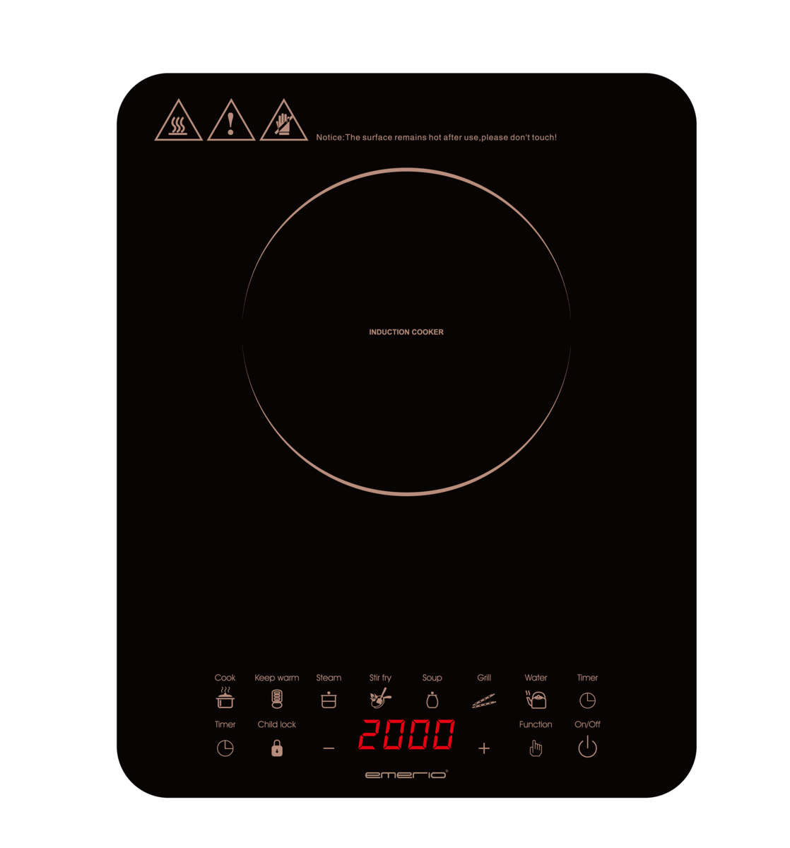 Emerio IP-130373 induktionsplatta