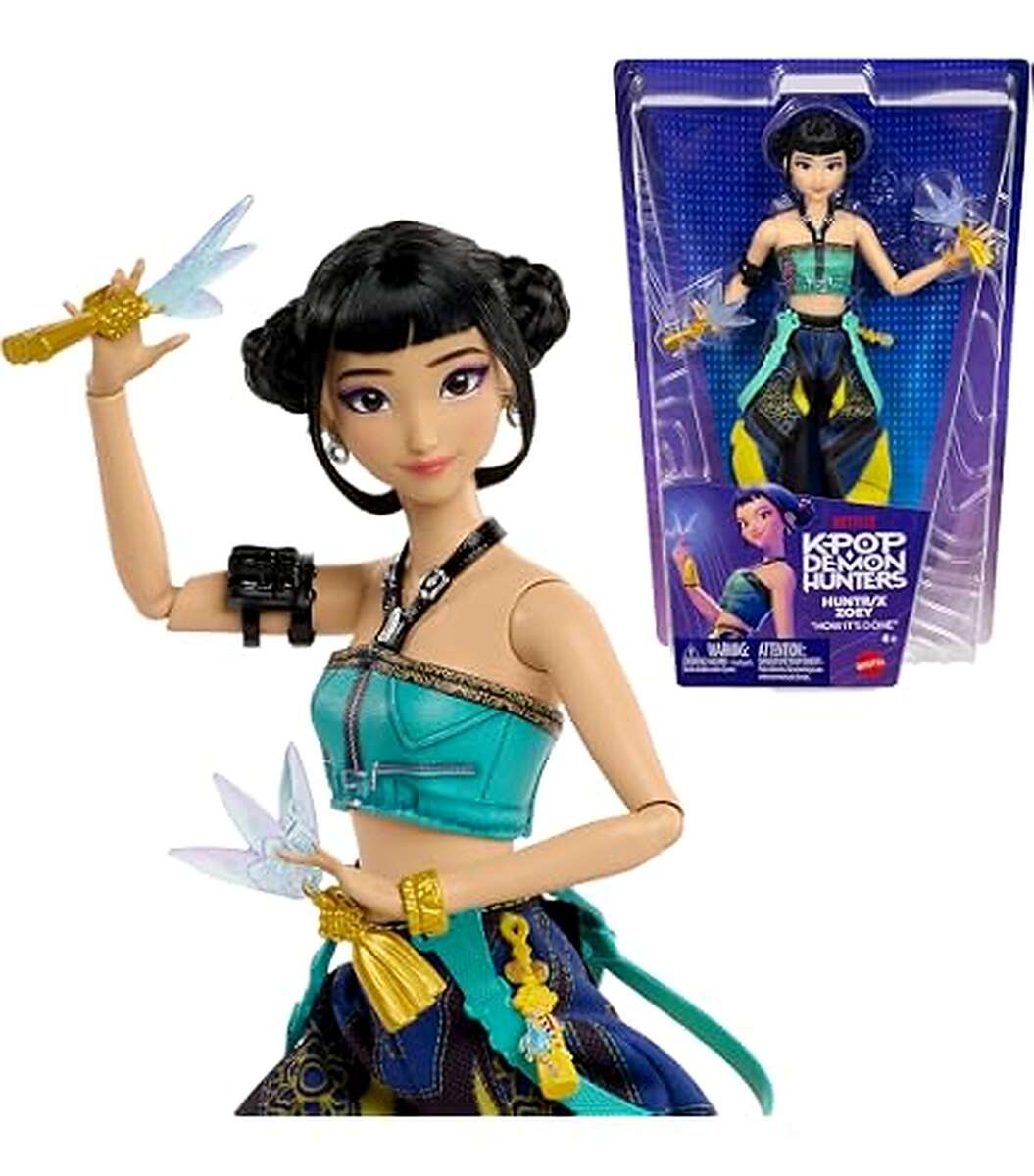 KPop Demon Hunters HUNTR/X Zoey dukke