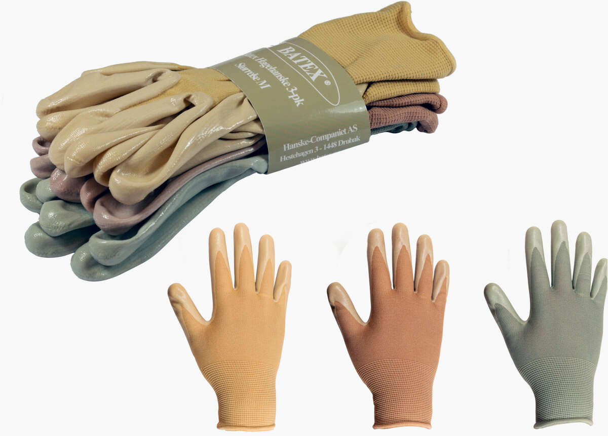 Batex hagehanske 3-pk