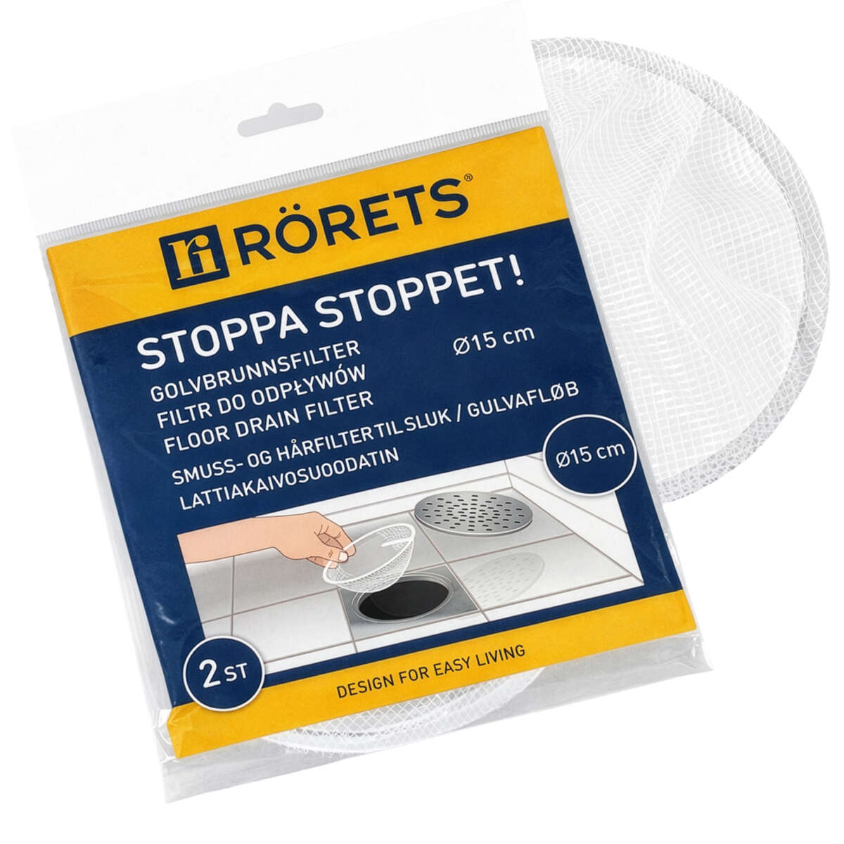 Rörets 2-pk slukfilter