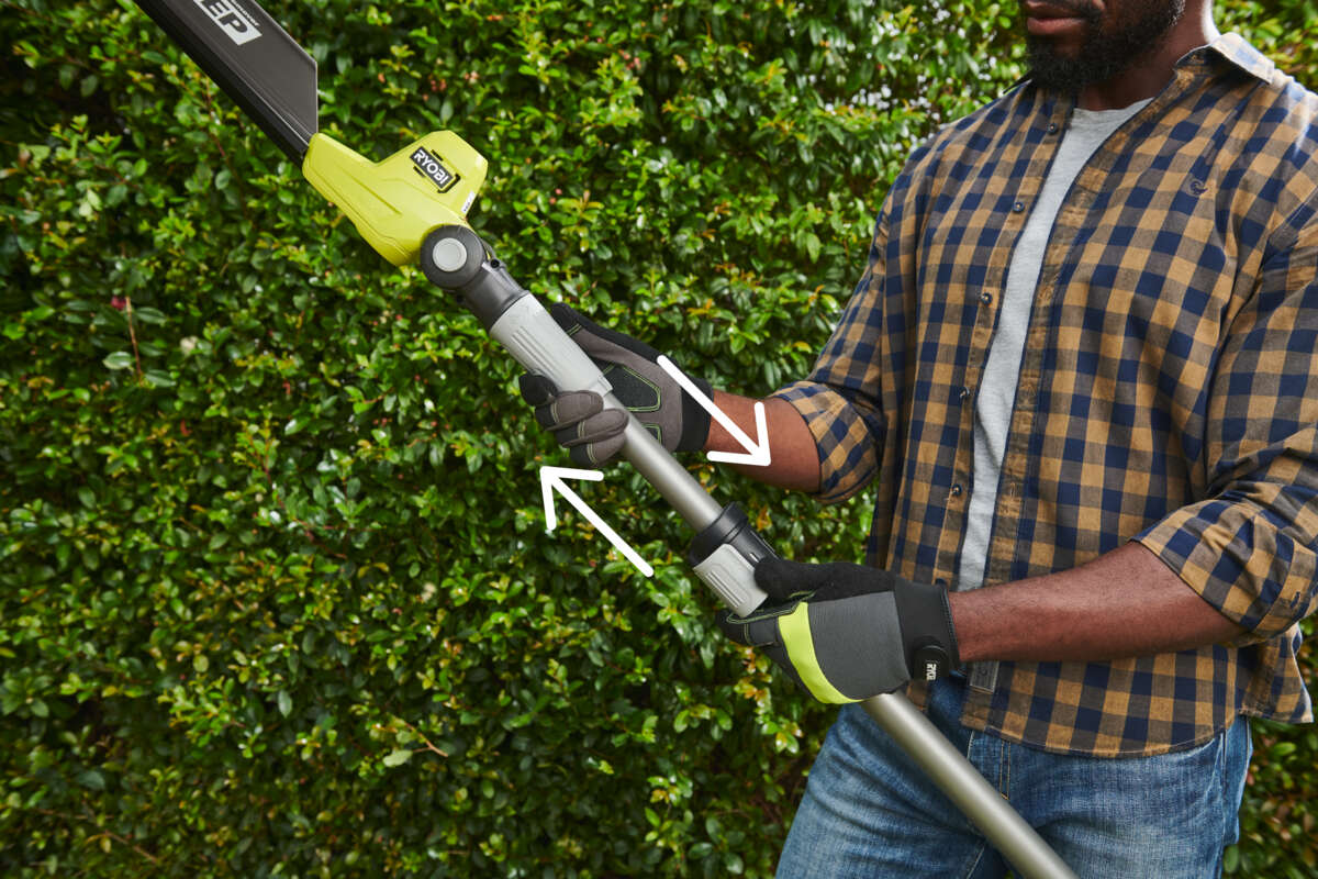 Ryobi ONE+ RY18PHT40A-0 teleskopisk hekksaks u/batteri