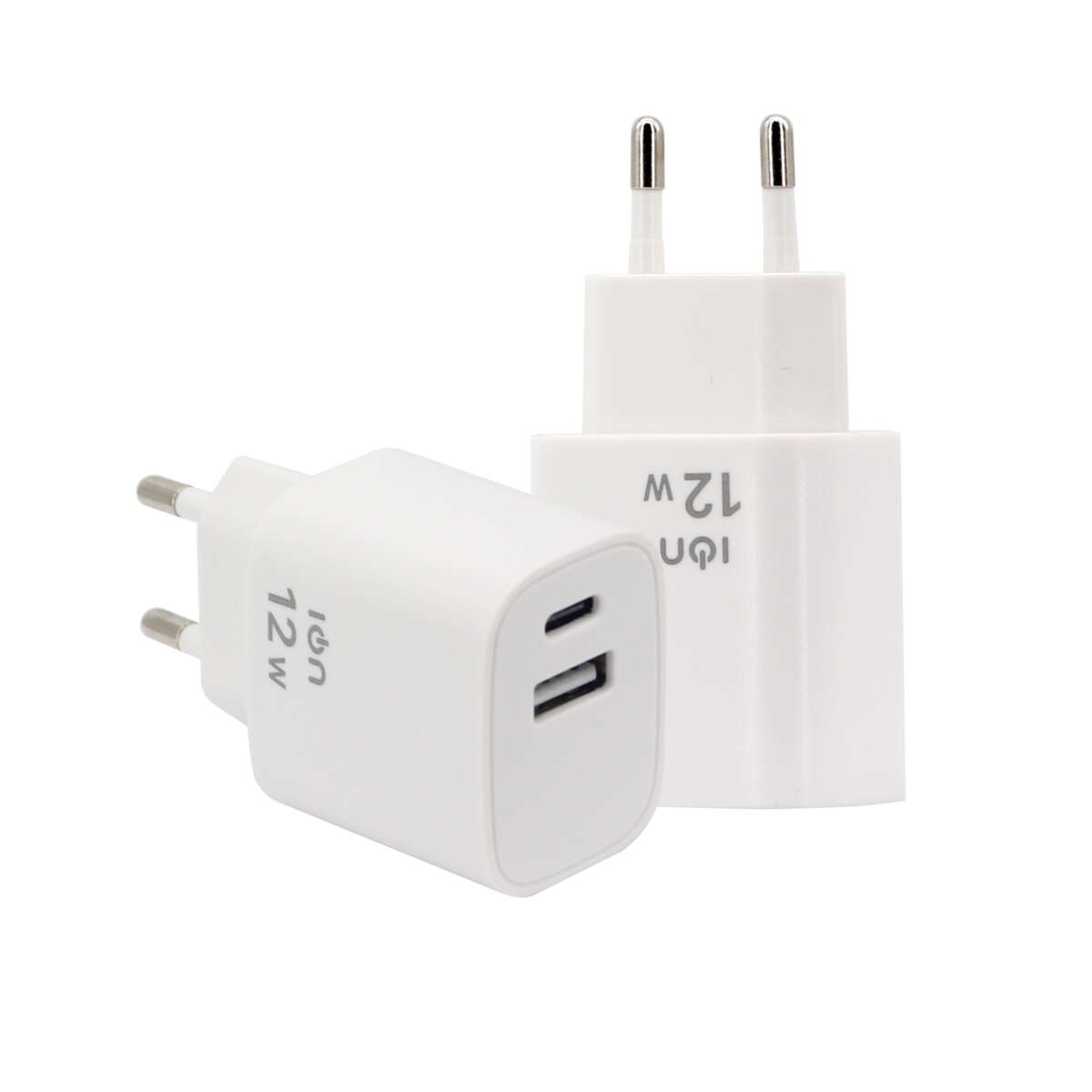 ION vegglader 12 W USB-A og USB-C