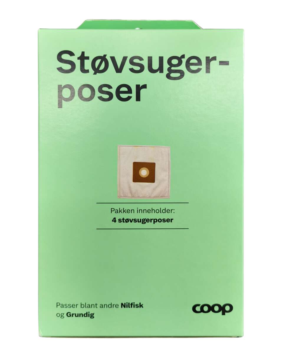 Coop NI støvsugerposer 4-pk til Grundig/Nilfisk