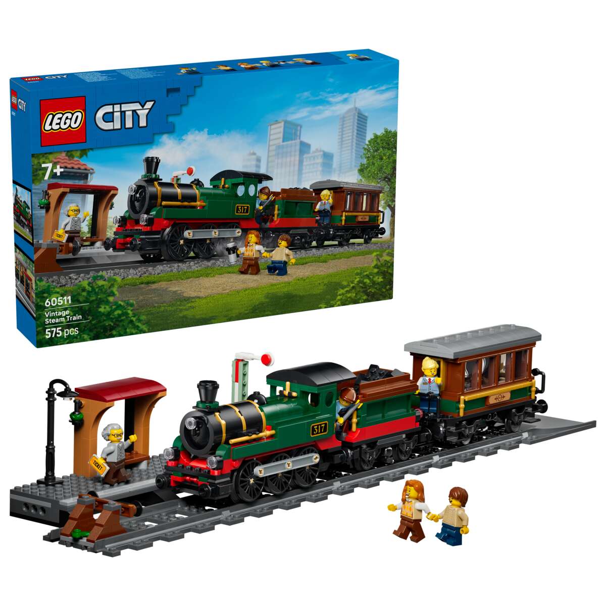 LEGO® City Gammeldags damptog 60511