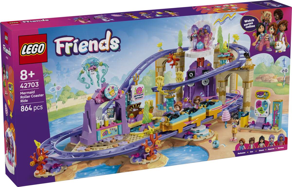 LEGO® Friends Berg-og-dal-bane med havfruetema 42703