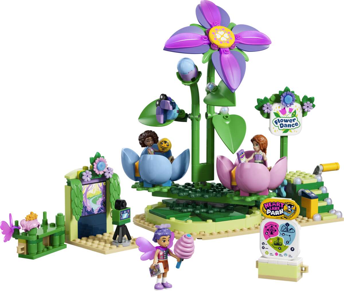 LEGO® Friends Snurrende tekoppkarusell med blomstertema 42702
