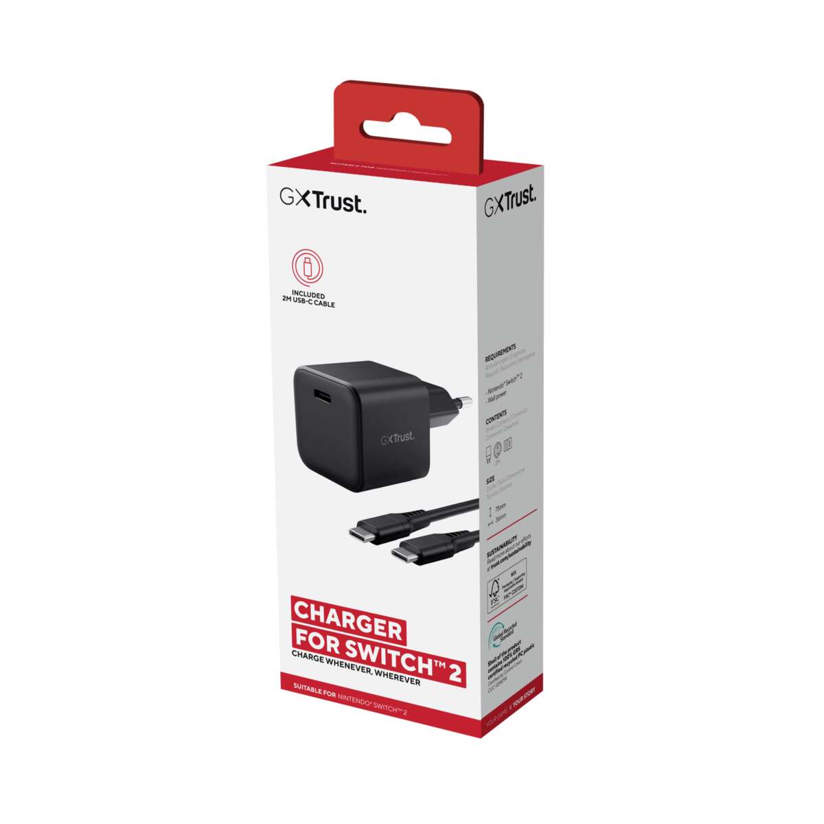 Trust 26143 GXT1258 USB-C lader