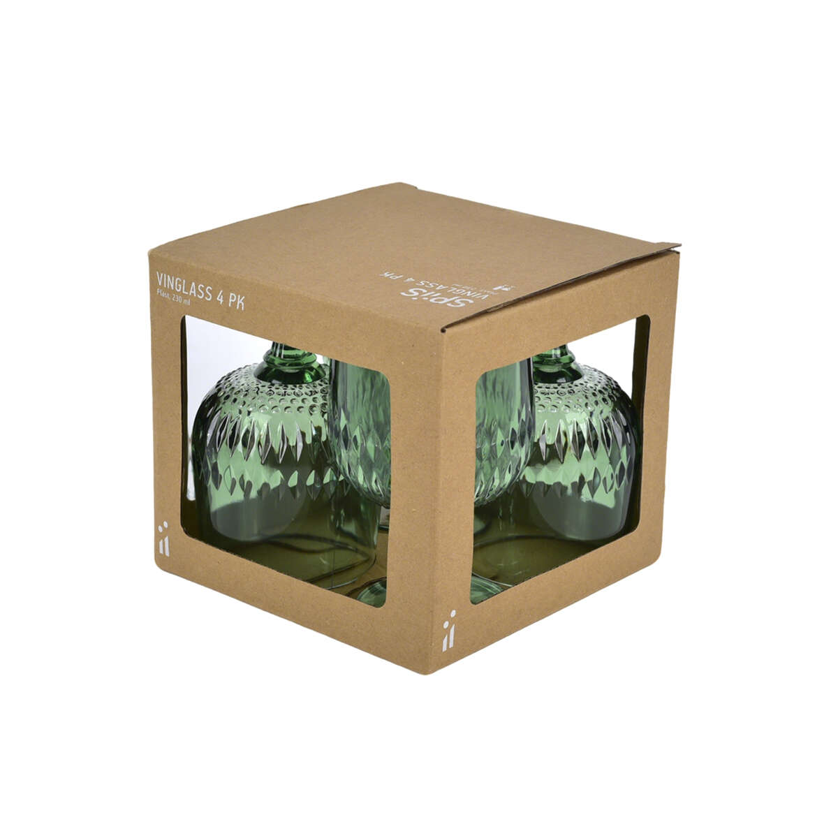 SPiiS plastvinglass 4 pk