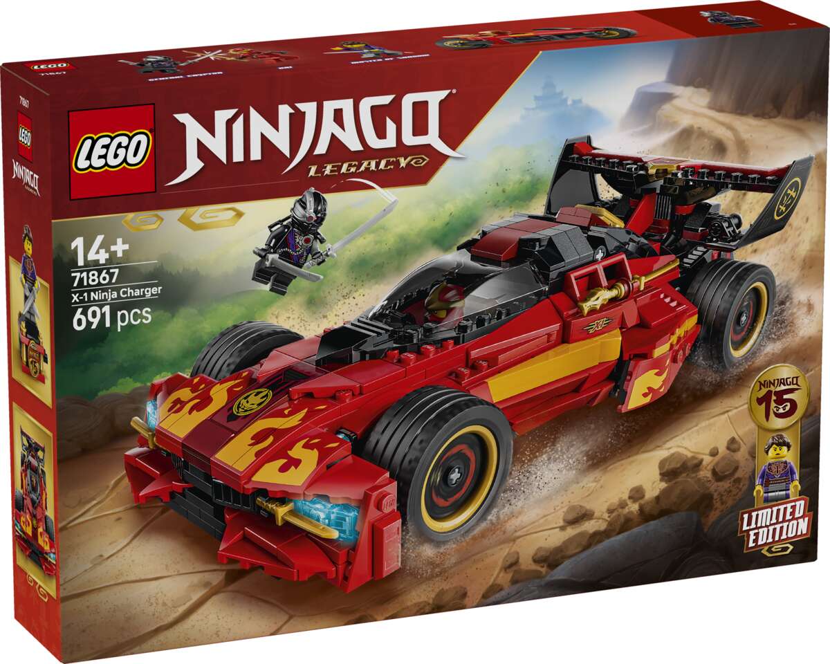 LEGO® NINJAGO® 15-årsjubileumsutgaven av Kais X-1 ninjabil 71867