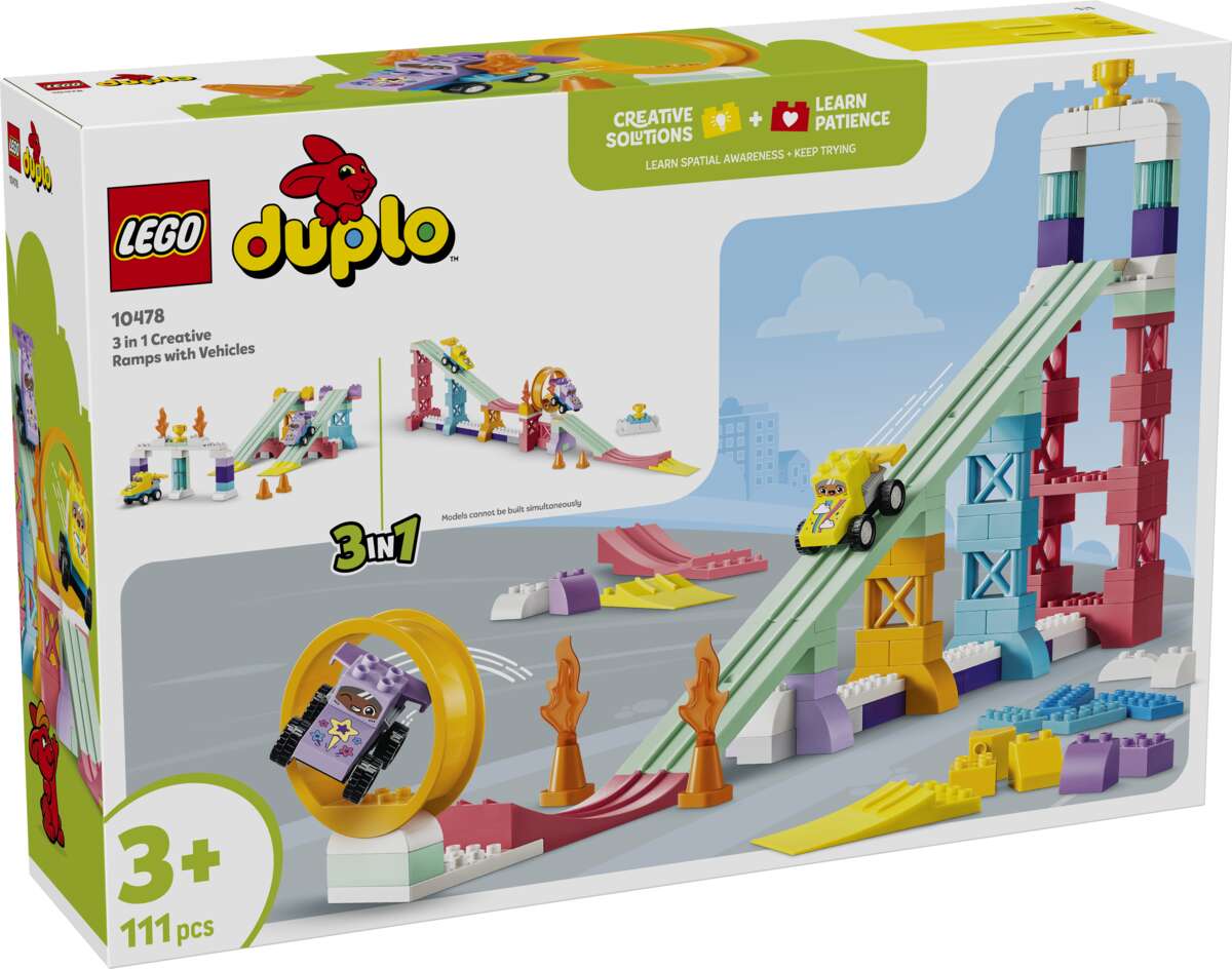 LEGO® DUPLO® Town 3-i-1 Kreative ramper med biler 10478