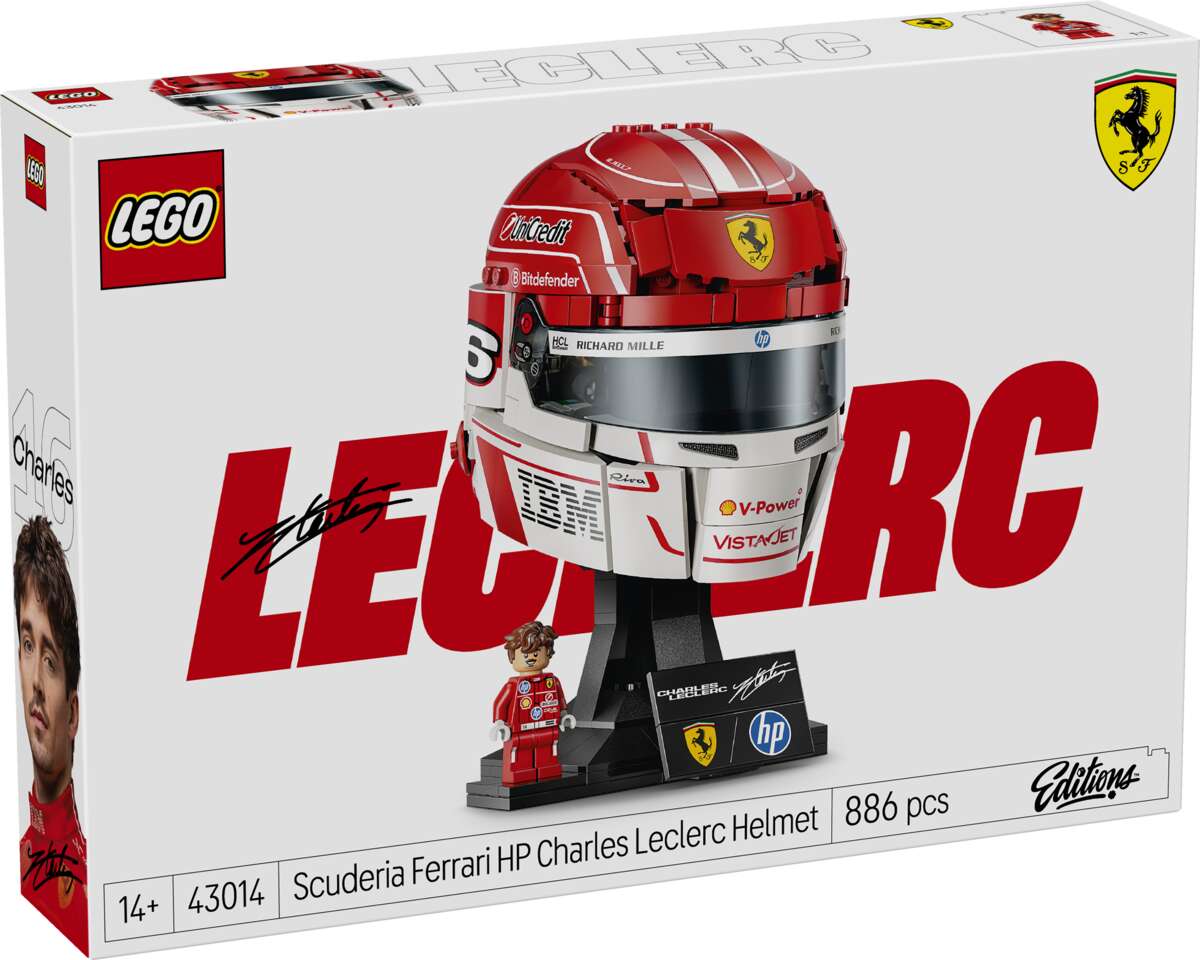 LEGO® Editions Formula 1 Scuderia Ferrari HP Charles Leclerc hjelm 43014