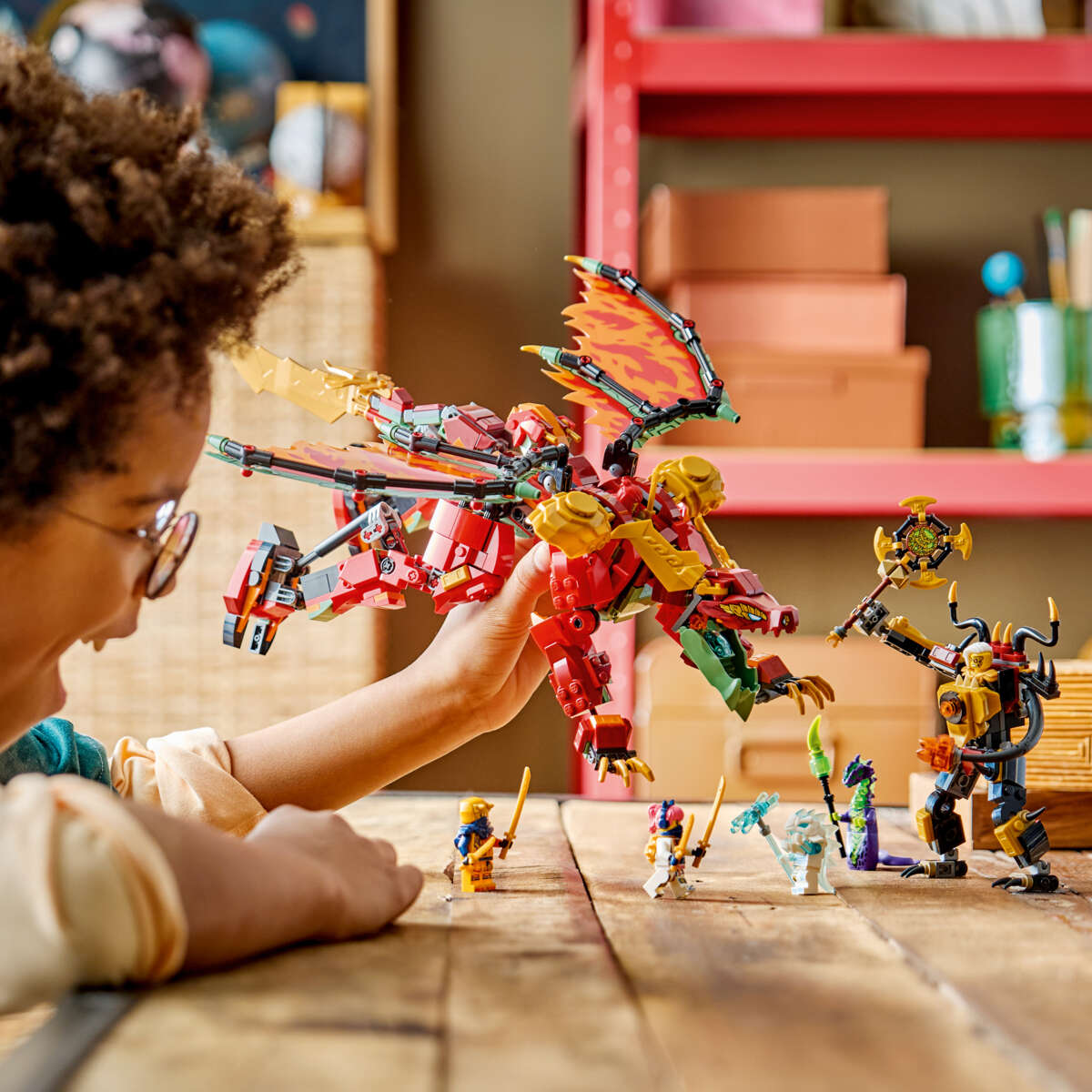LEGO® NINJAGO® Wyldfyres forvandlingsdragerobot 71868