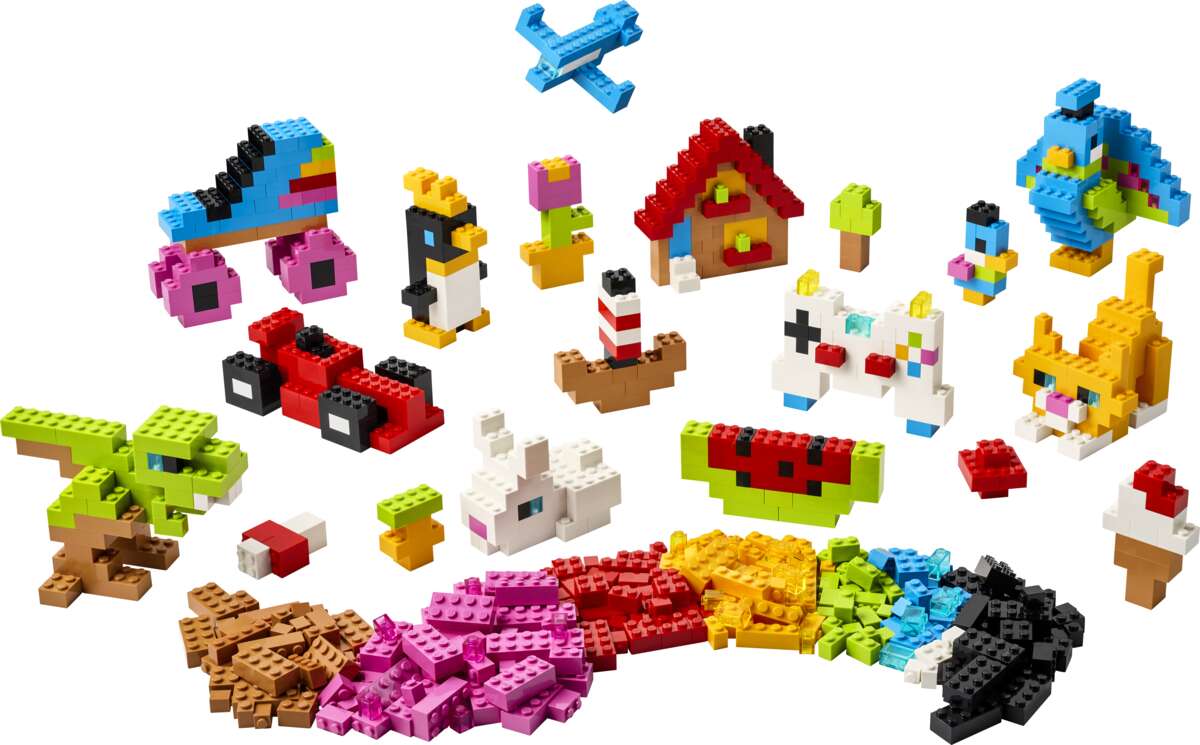 LEGO® Classic Kreativitetssett med fargerike klosser 11045