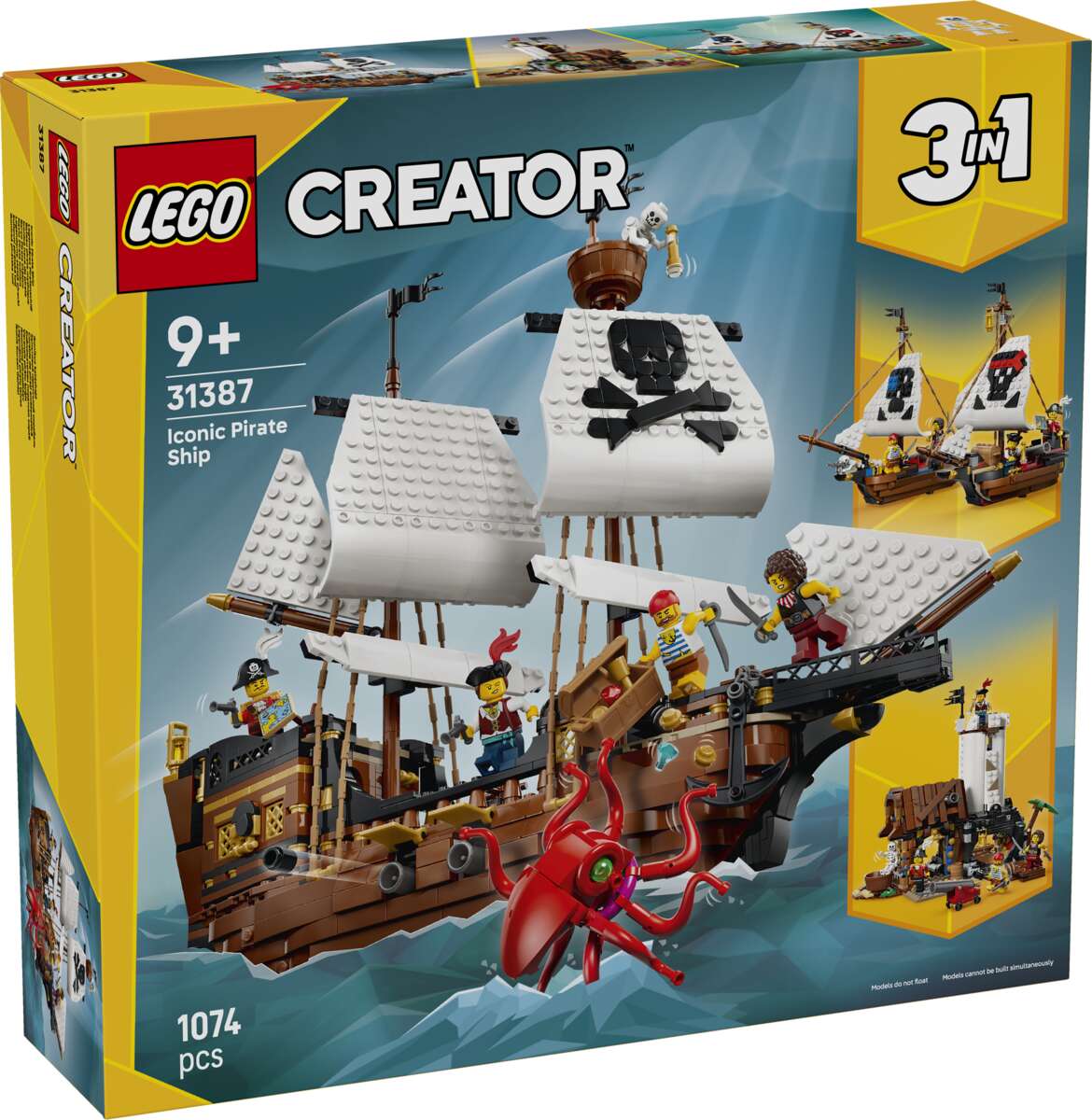 LEGO® Creator 3-i-1 Ikonisk sjørøverskute 31387