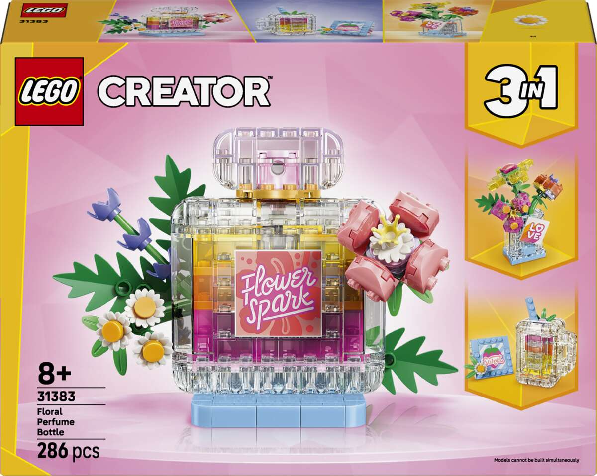 LEGO® Creator 3-i-1 Parfymeflaske med blomsterdekor 31383