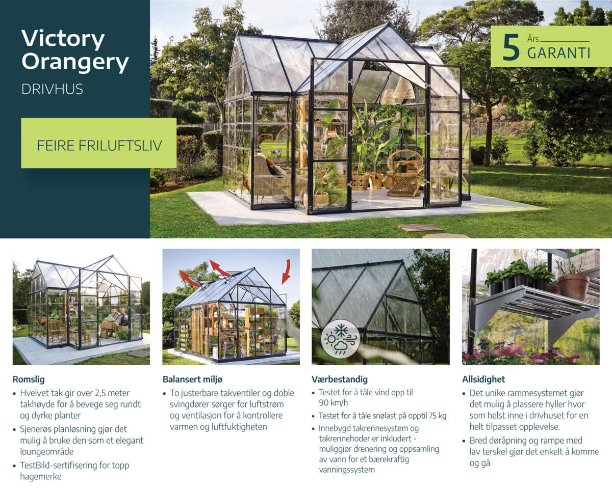 Palram - Canopia Victory drivhus 10,9 m²