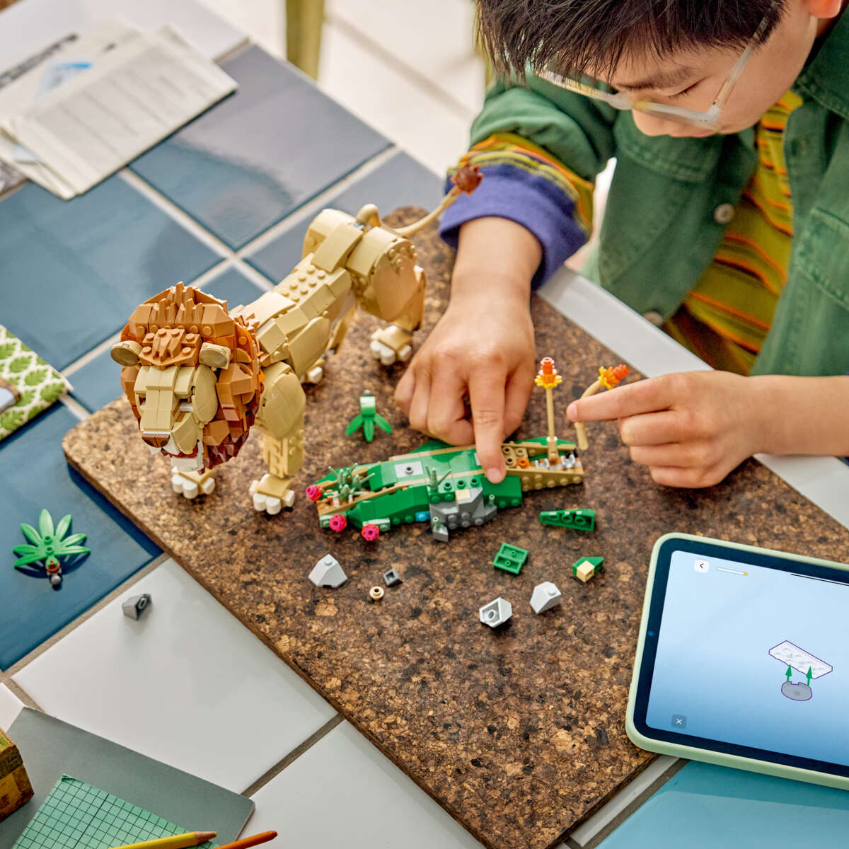 LEGO® Creator 3-i-1 Ville dyr: Majestetisk løve 31386