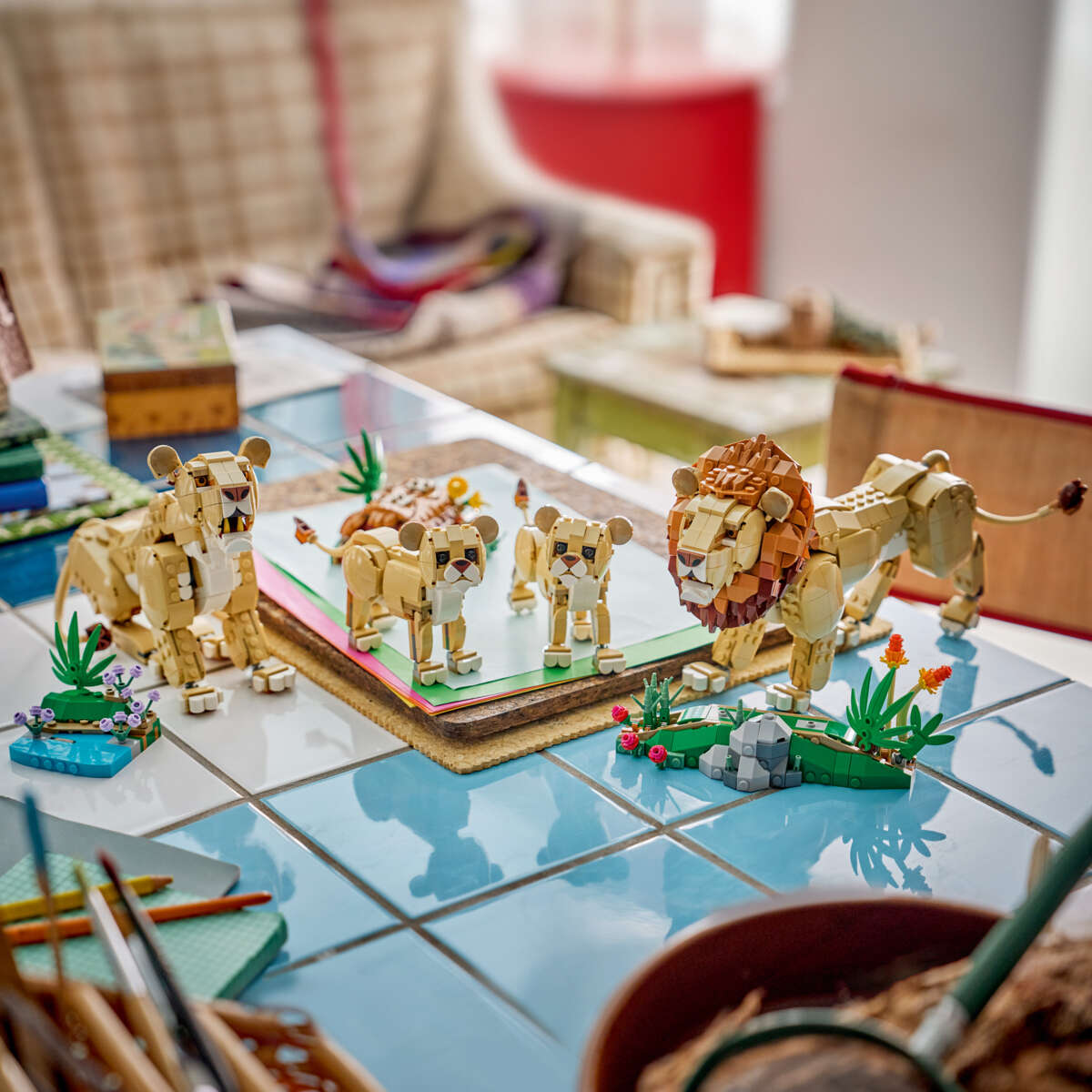 LEGO® Creator 3-i-1 Ville dyr: Majestetisk løve 31386