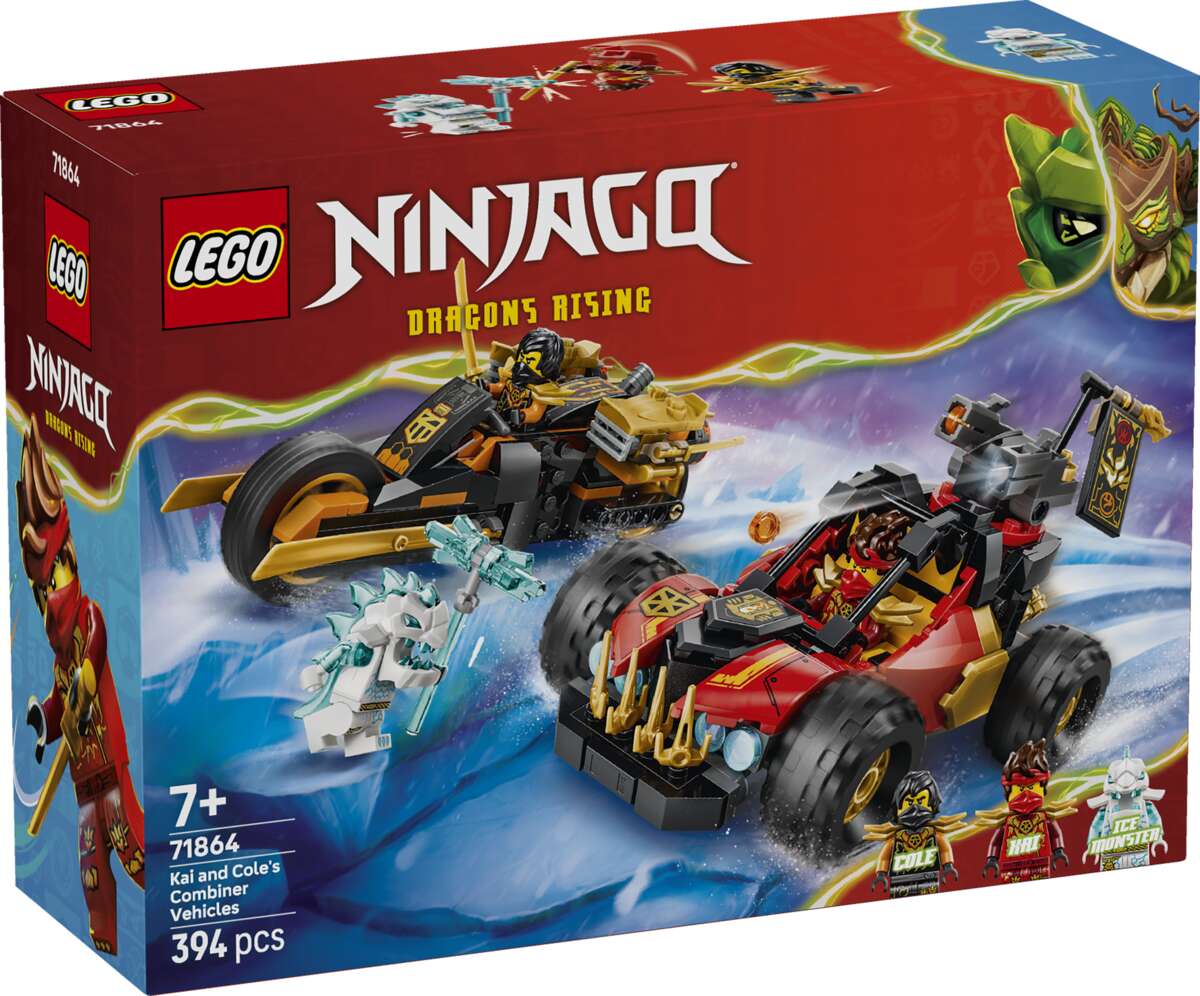 LEGO® NINJAGO® Kai og Coles kombokjøretøy 71864