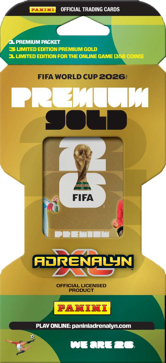 World Cup 2026 Premium Gold Booster Adrenalyn XL fotballkort 
WC 2026 ADRENALYN XL BLISTER