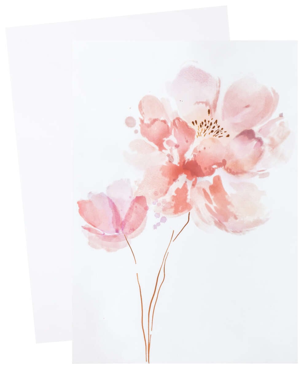 Kort Rosa Blomst