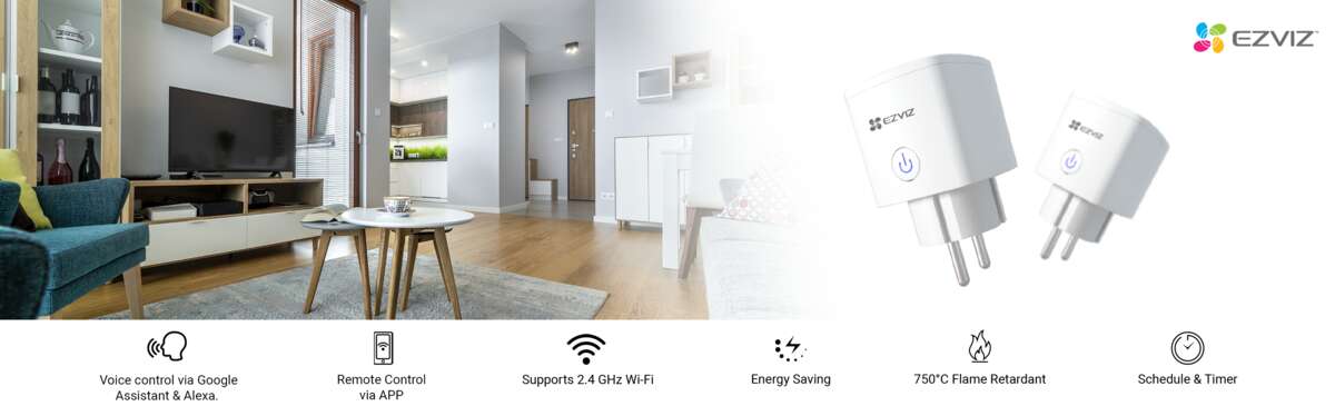 EZVIZ T30-10E Wi-Fi Smart Plug