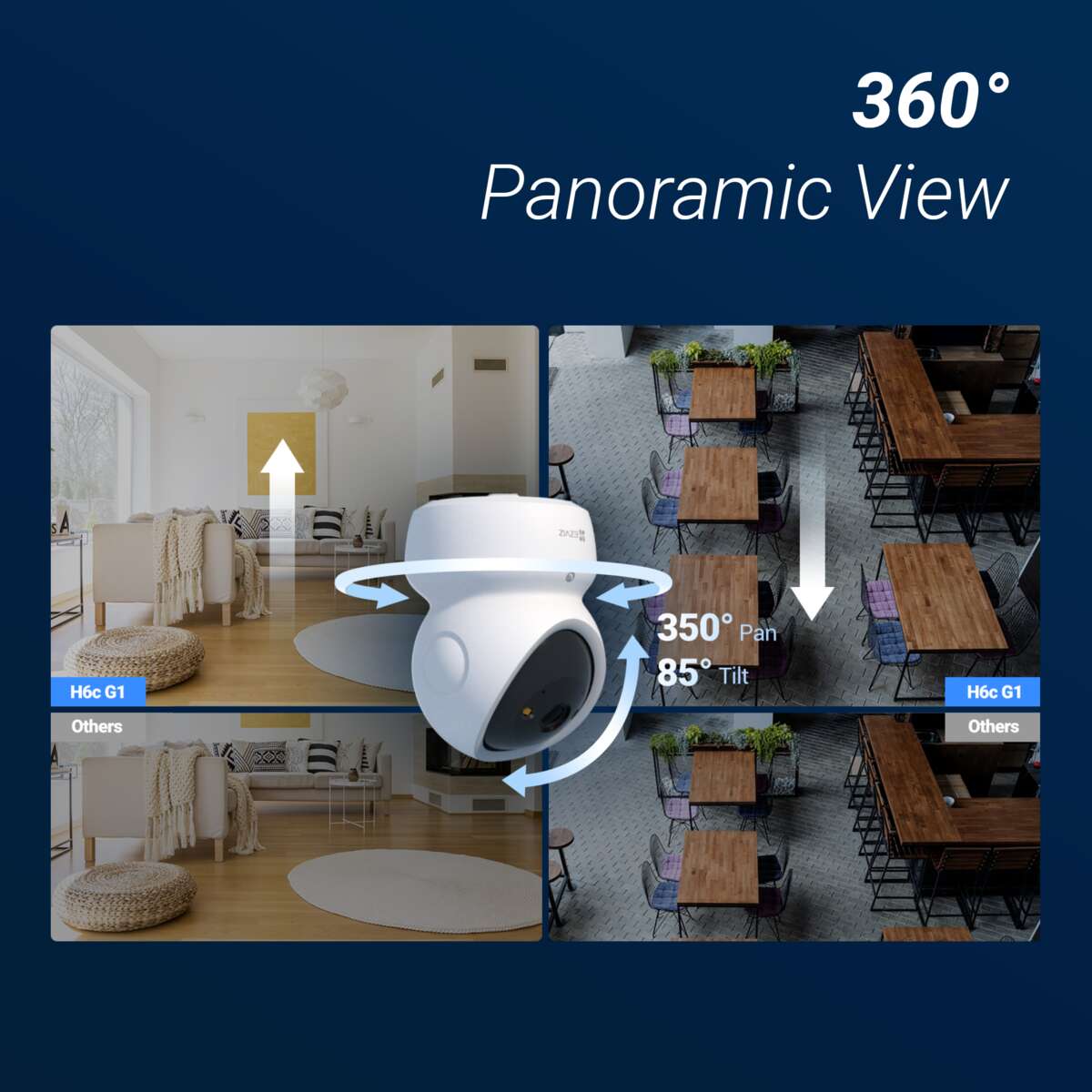 EZVIZ H6c Pro 3K Innendørs Wi-Fi Kamera
