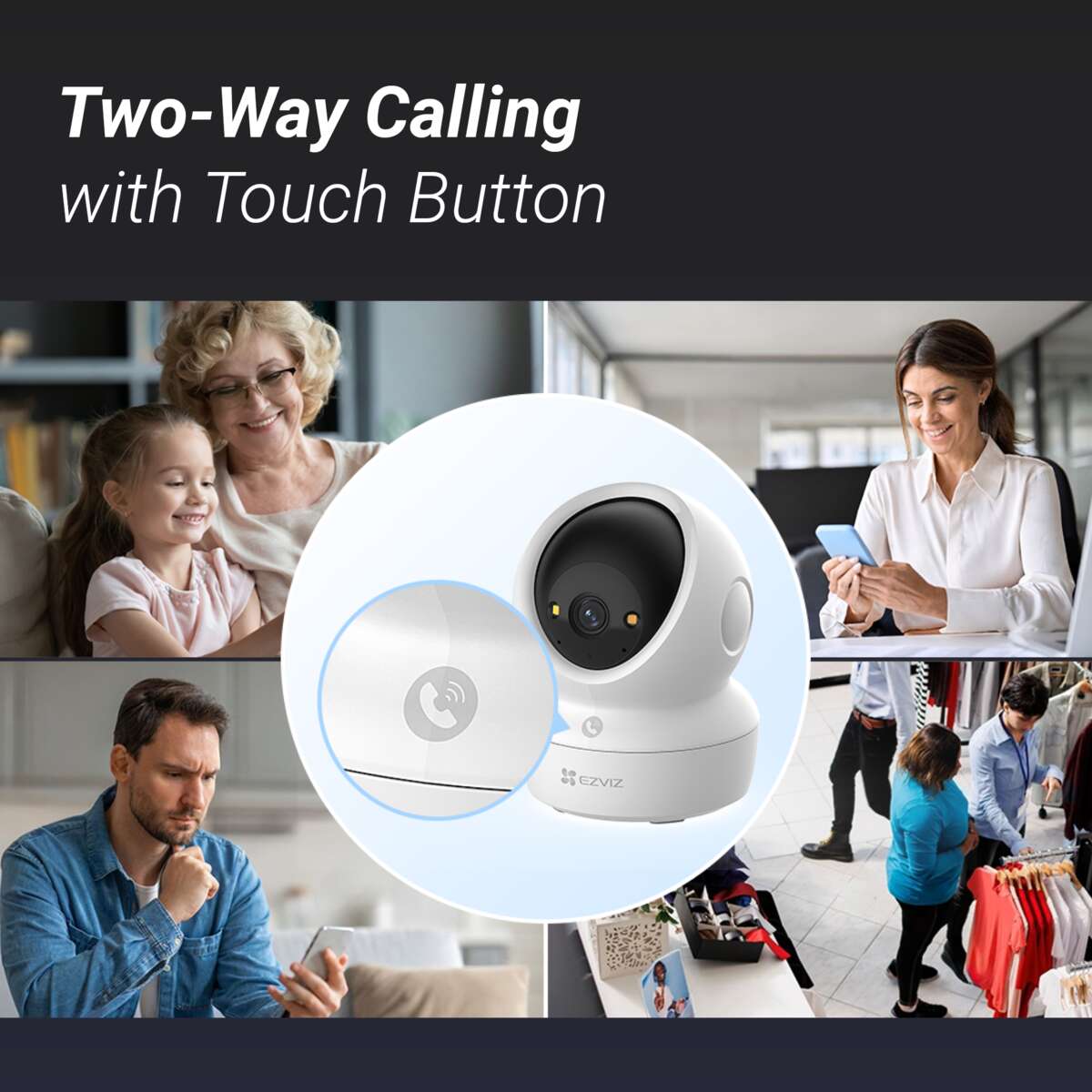 EZVIZ H6c Pro 3K Innendørs Wi-Fi Kamera
