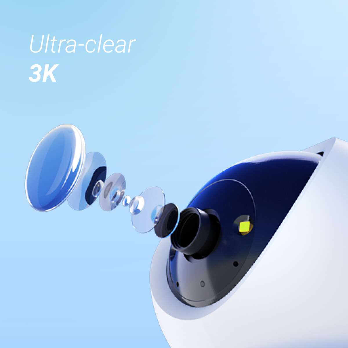 EZVIZ H6c Pro 3K Innendørs Wi-Fi Kamera