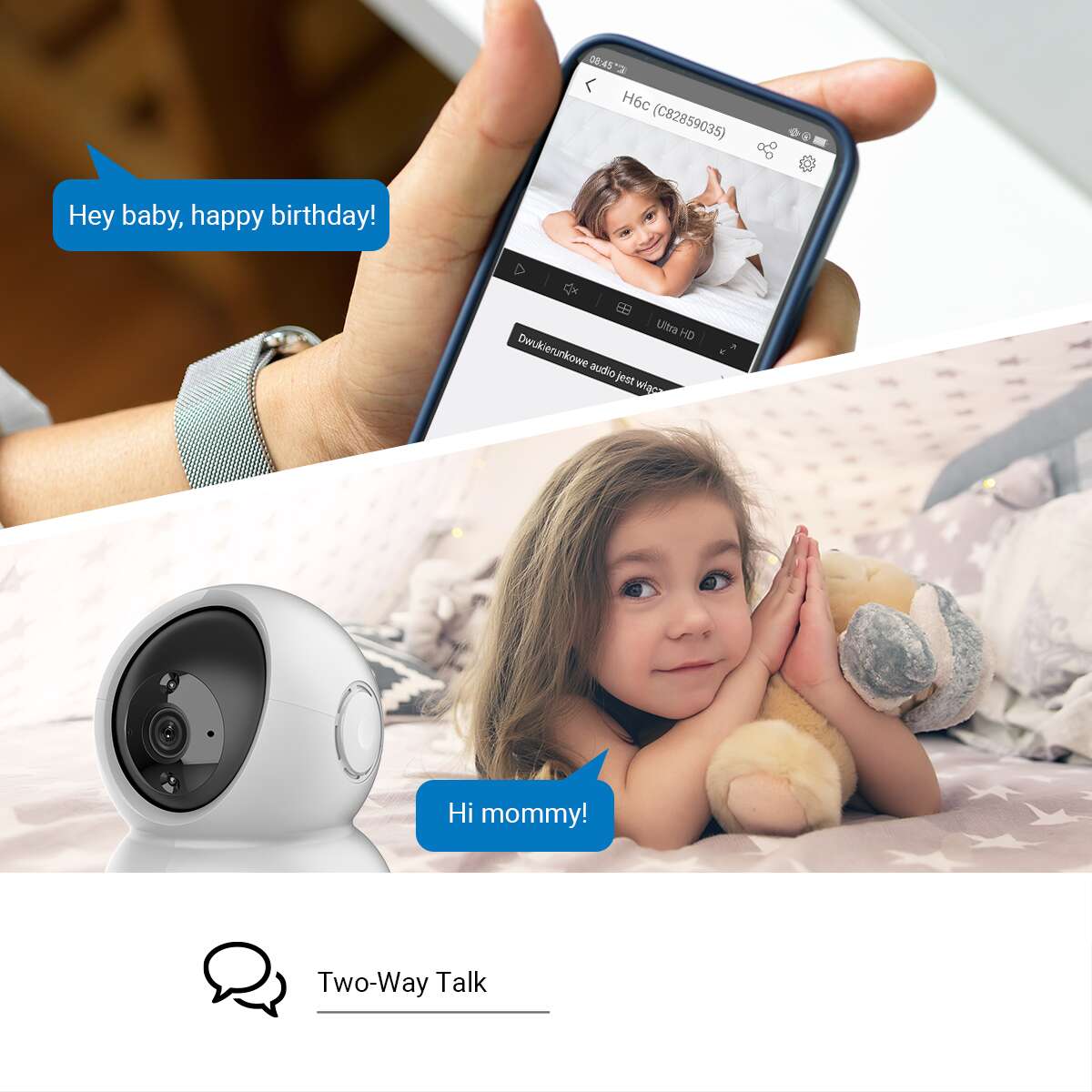 EZVIZ H6c FHD Innendørs Wi-Fi Kamera