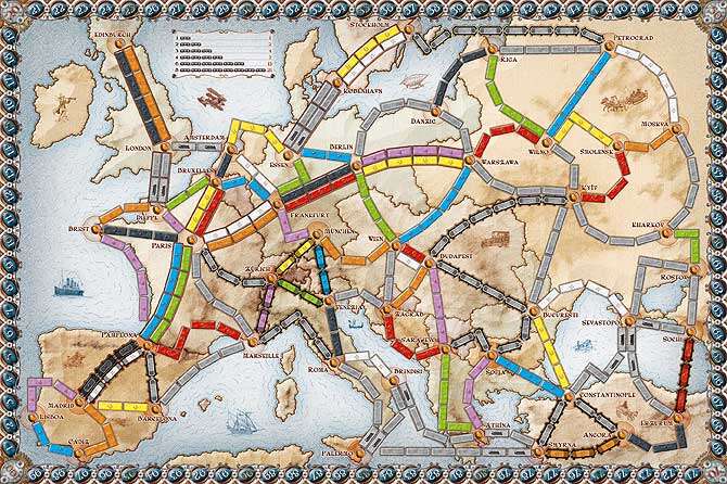 Ticket to Ride Europa brettspill