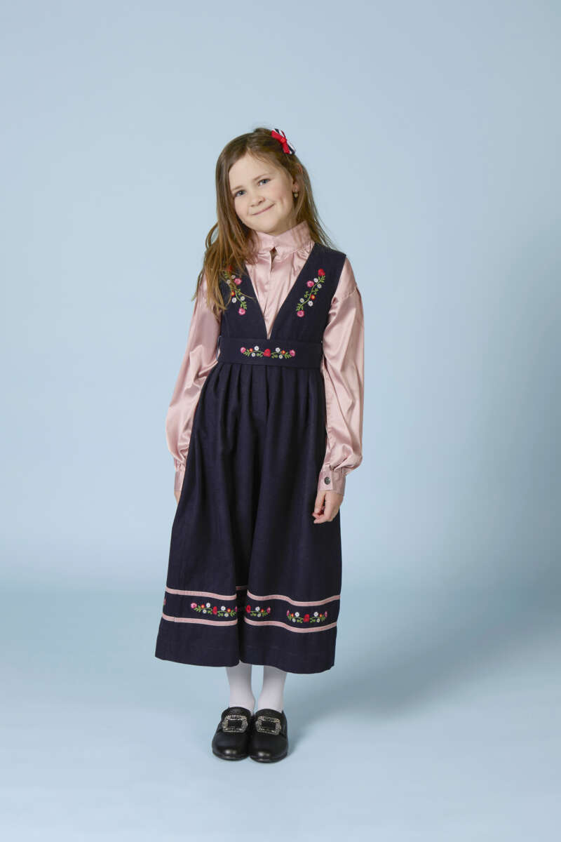 Småtroll Lilly satinbluse barn