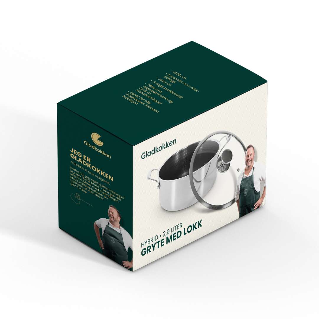 Gladkokken Hybrid Slipp-Lett gryte