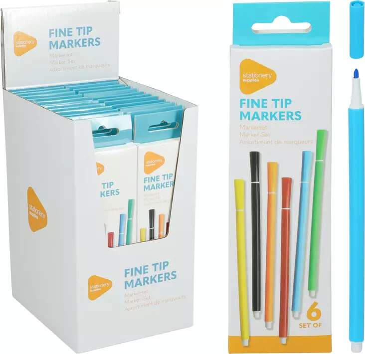 Markeringstusjer 6pk