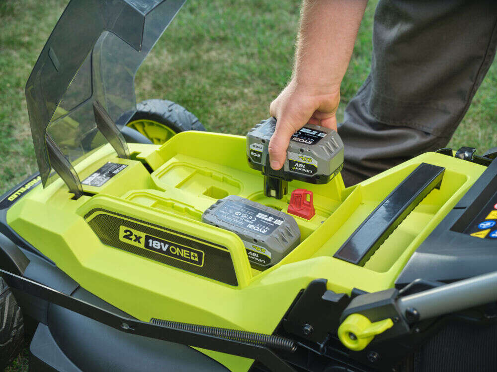 Ryobi ONE+ RY18LMXSP51A-0 gressklipper u/batteri