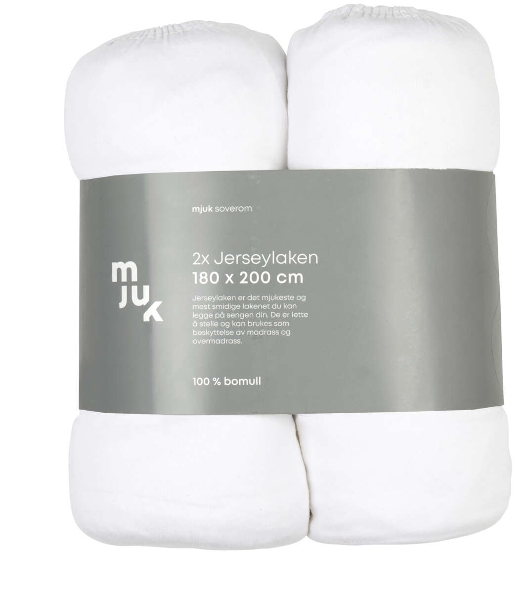 Mjuk formsydd jersylaken 2pk.