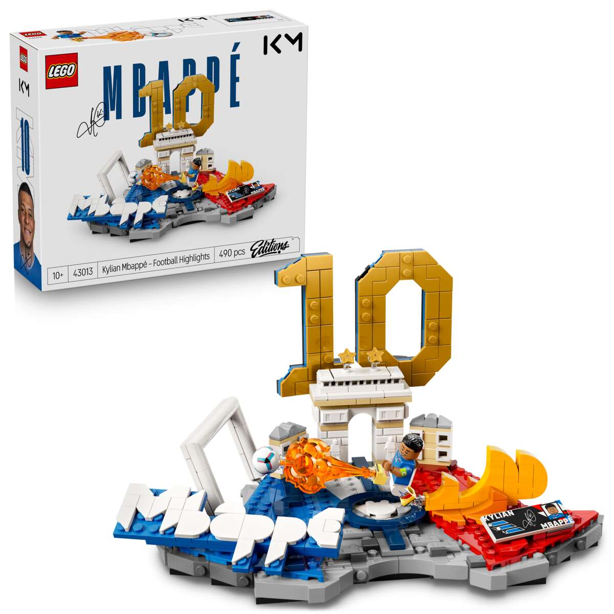LEGO® Editions Football Kylian Mbappé – fotball-høydepunkter 43013