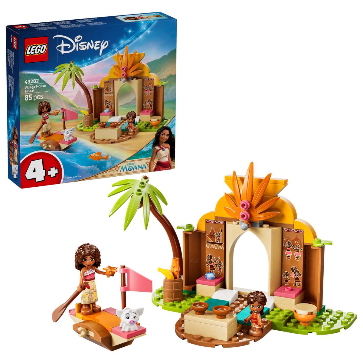 LEGO® ǀ Disney Landsbyhus og båt 43282