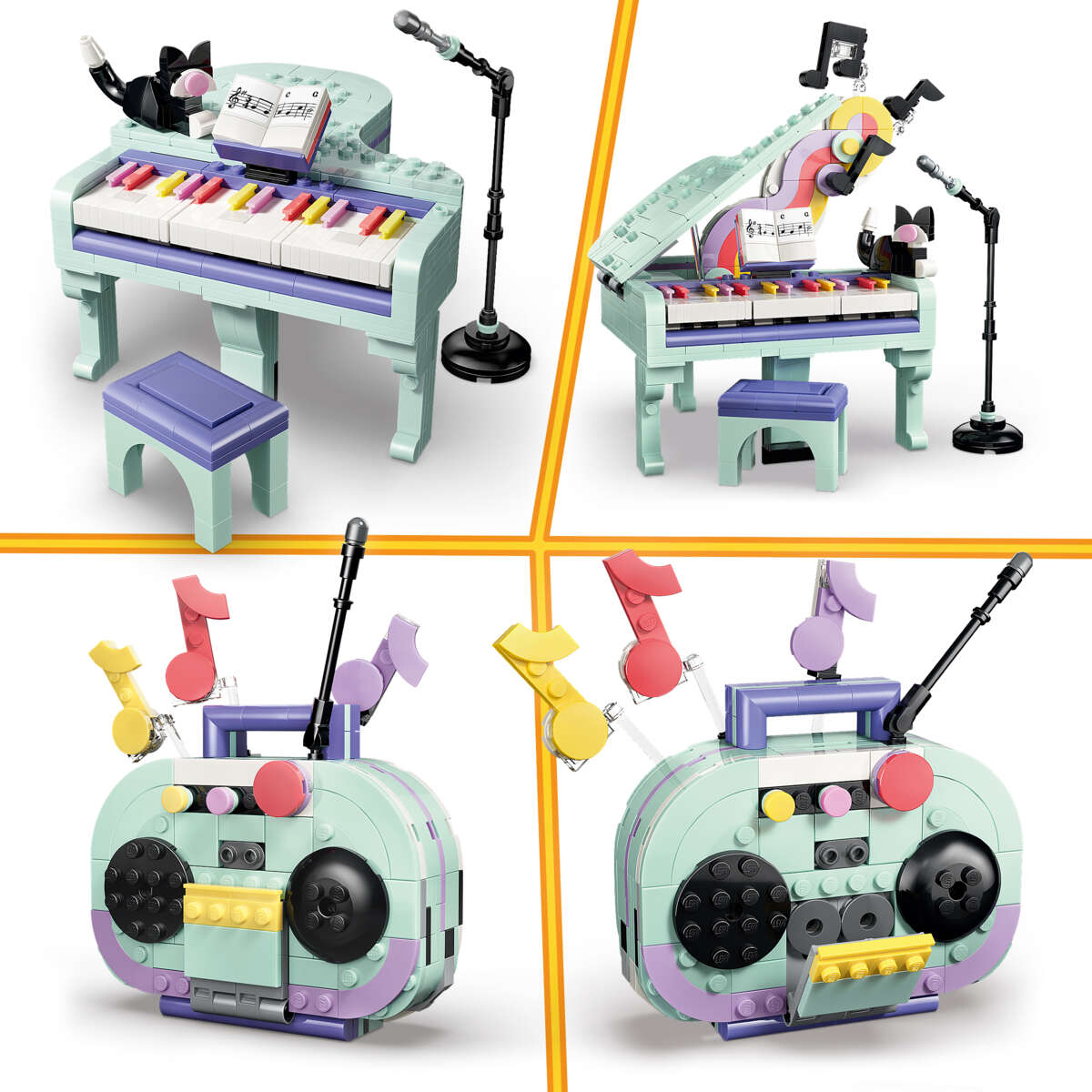 LEGO® Creator 3-i-1 Dekorativt flygel med katt 31392