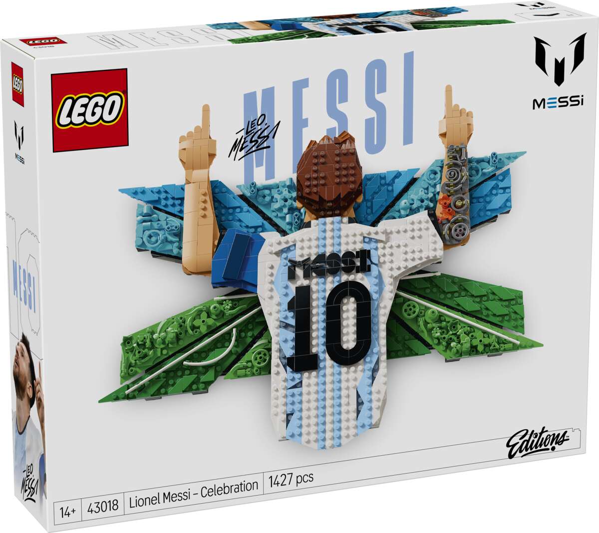 LEGO® Editions Lionel Messi feirer seieren 43018