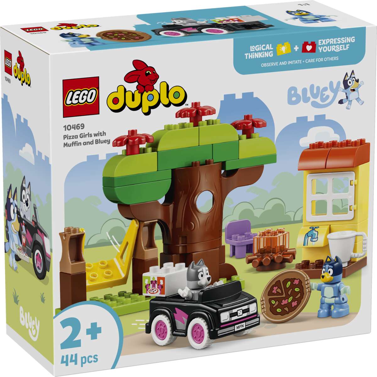 LEGO® DUPLO® Pizzajenter med Muffin og Bluey 10469