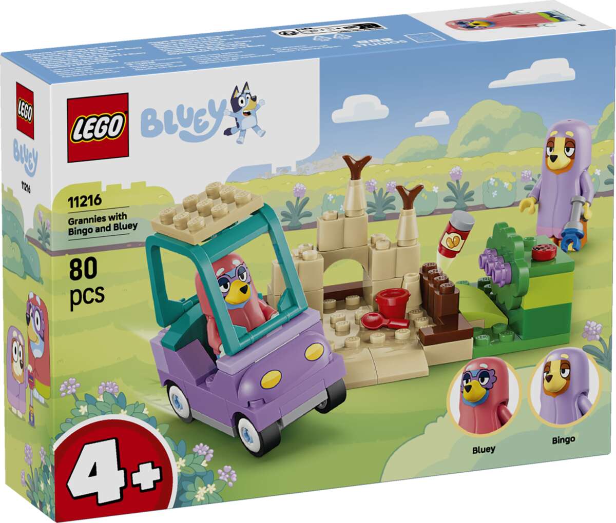 LEGO® Bluey Bestemødrene Bingo og Bluey 11216