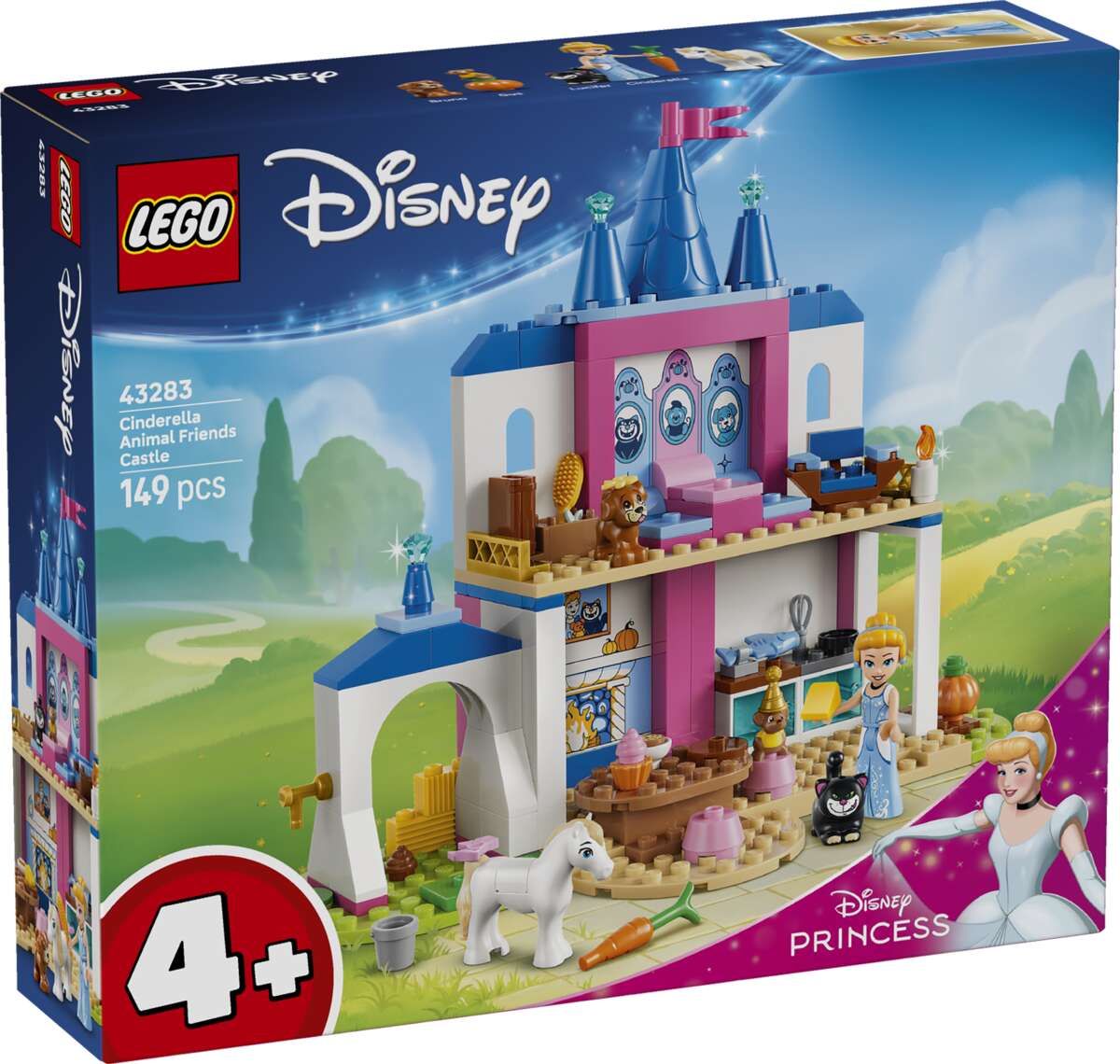 LEGO® ǀ Disney Princess Slott med Askepott og dyrevennene 43283