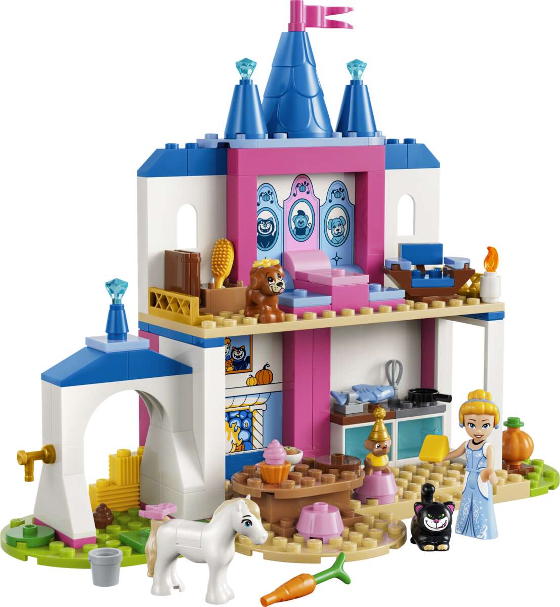 LEGO® ǀ Disney Princess Slott med Askepott og dyrevennene 43283
