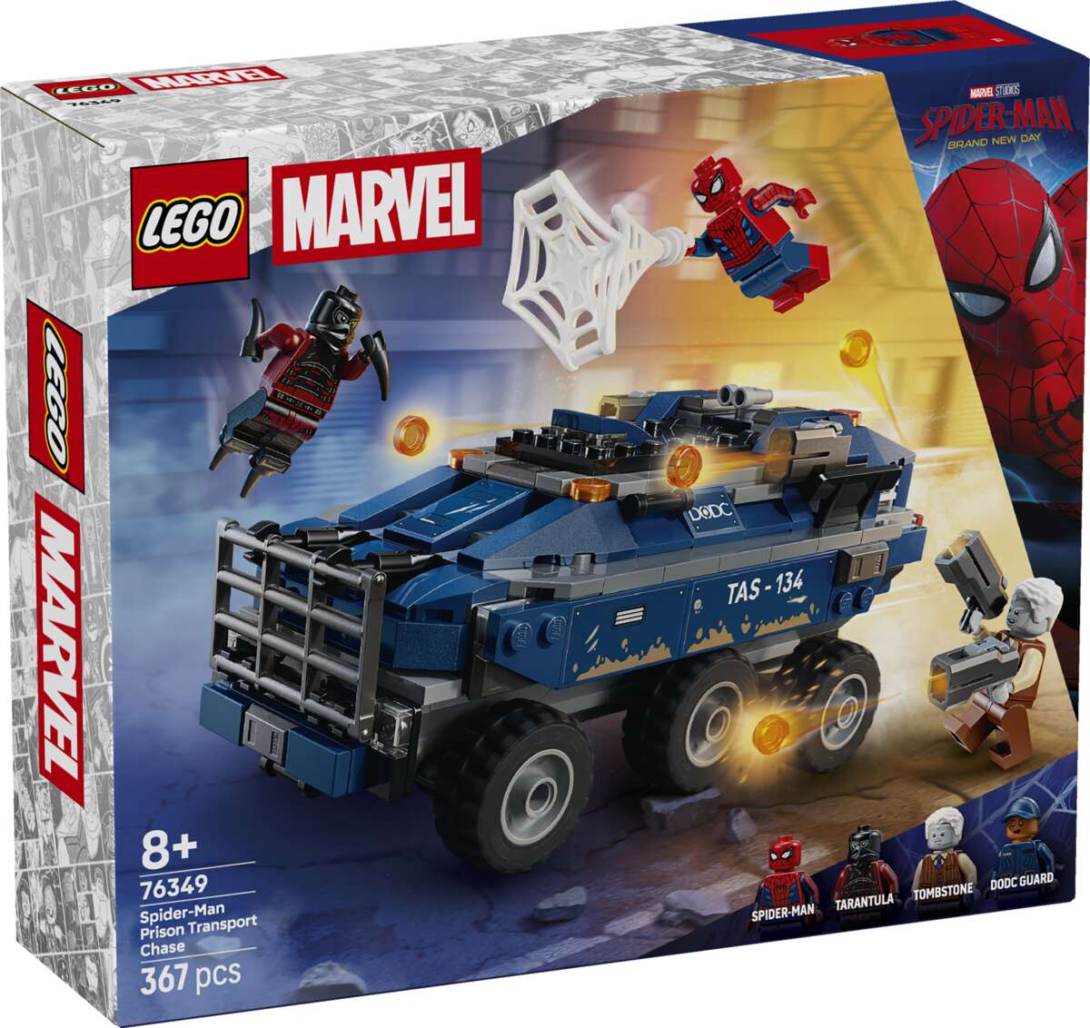 LEGO® ǀ Marvel Spider-Man og fangetransporten 76349