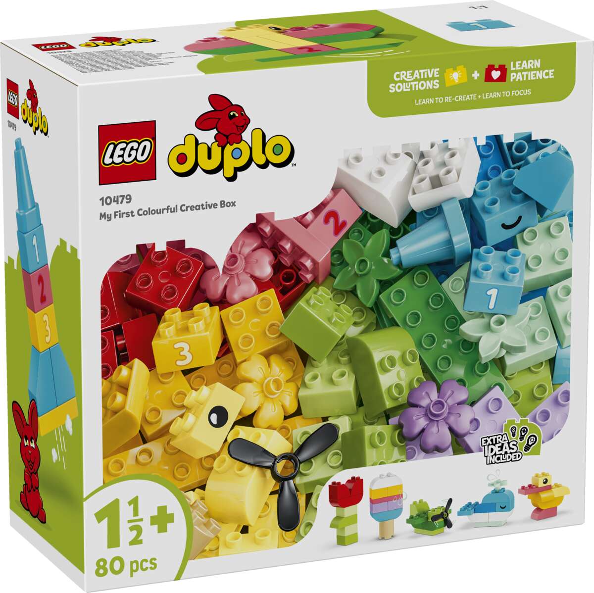 LEGO® DUPLO® Classic Kreativitetsboks med fargerike klosser 10479