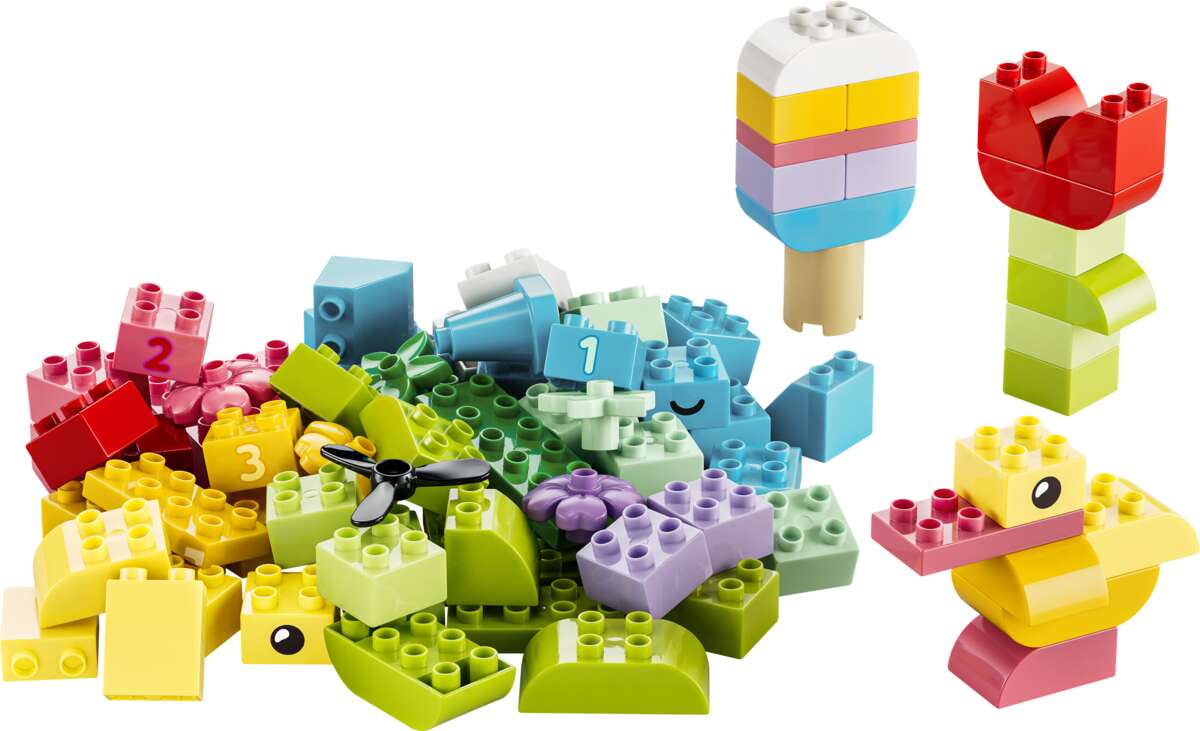 LEGO® DUPLO® Classic Kreativitetsboks med fargerike klosser 10479