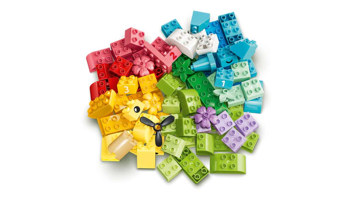 LEGO® DUPLO® Classic Kreativitetsboks med fargerike klosser 10479