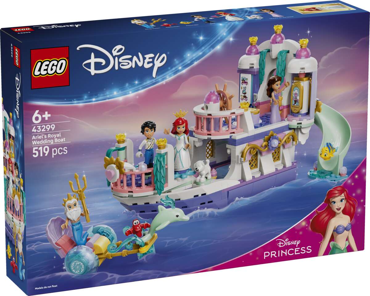 LEGO® ǀ Disney Princess Prinsesse Ariels bryllupsbåt 43299