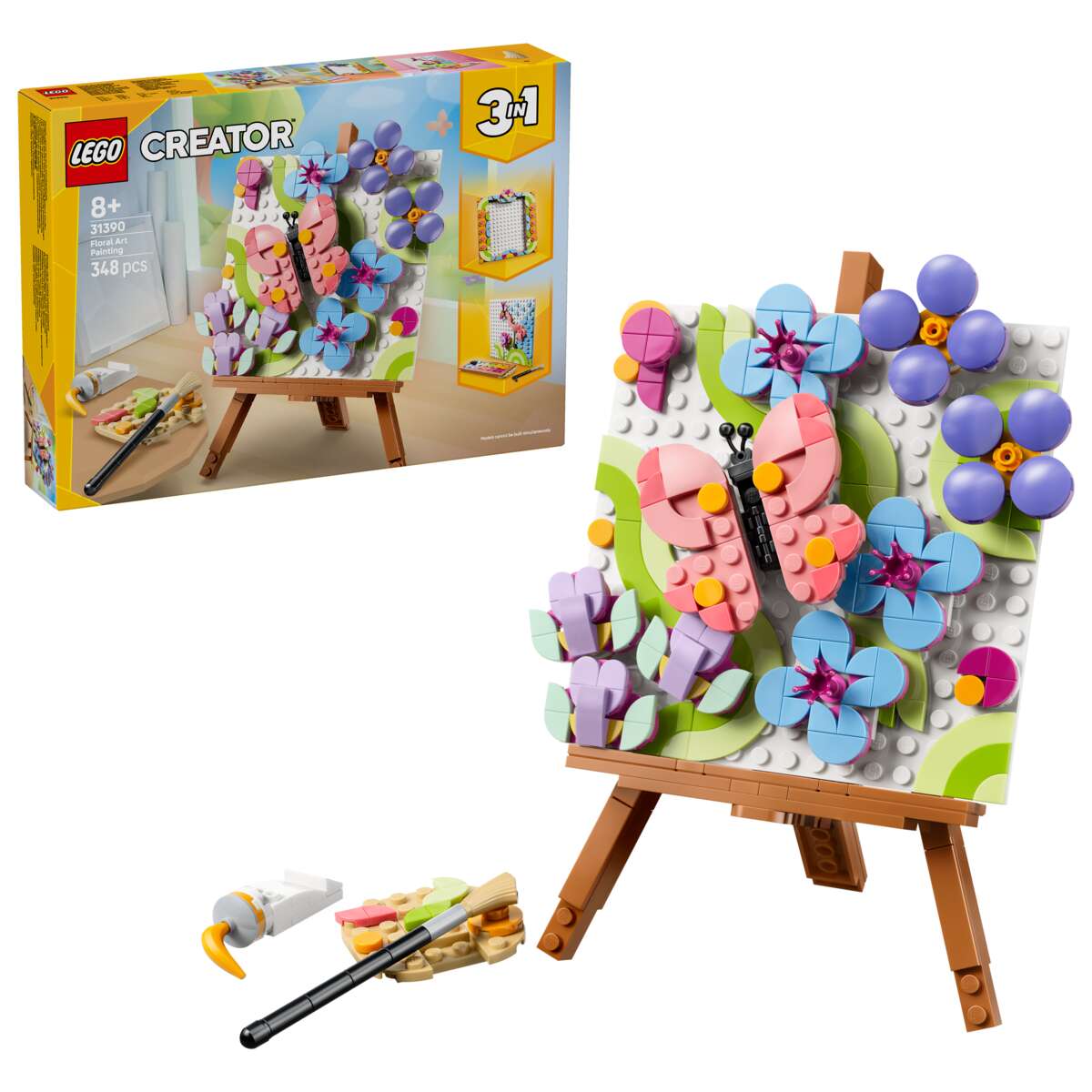 LEGO® Creator 3-i-1 Dekorativt blomstermaleri 31390